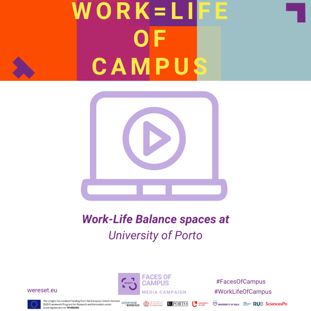 Spaces promoting Work Life Balance, University of Porto