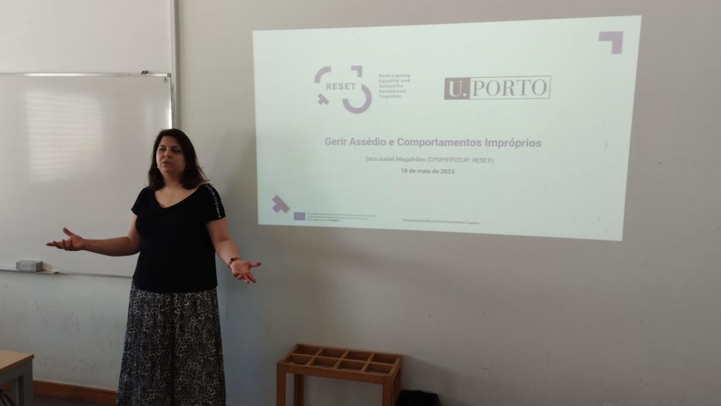uporto Training session "Reacting to harassment and inappropriate behaviours"