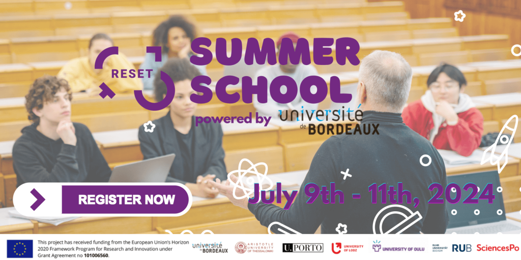 RESET Summer School powered by University of Bordeaux