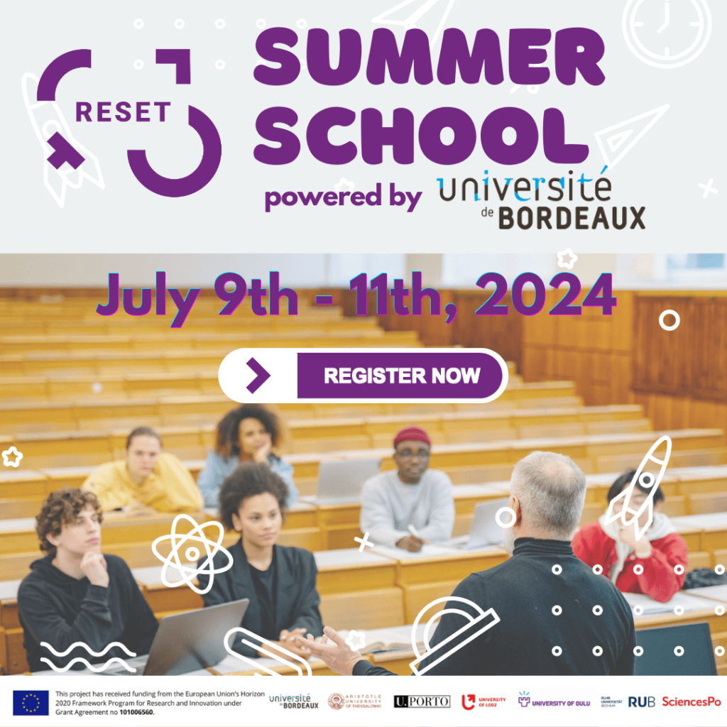 RESET Summer School powered by University of Bordeaux