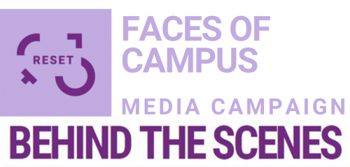 behindthescenes_facesofcampus_logo behind the scenes campaign logo
